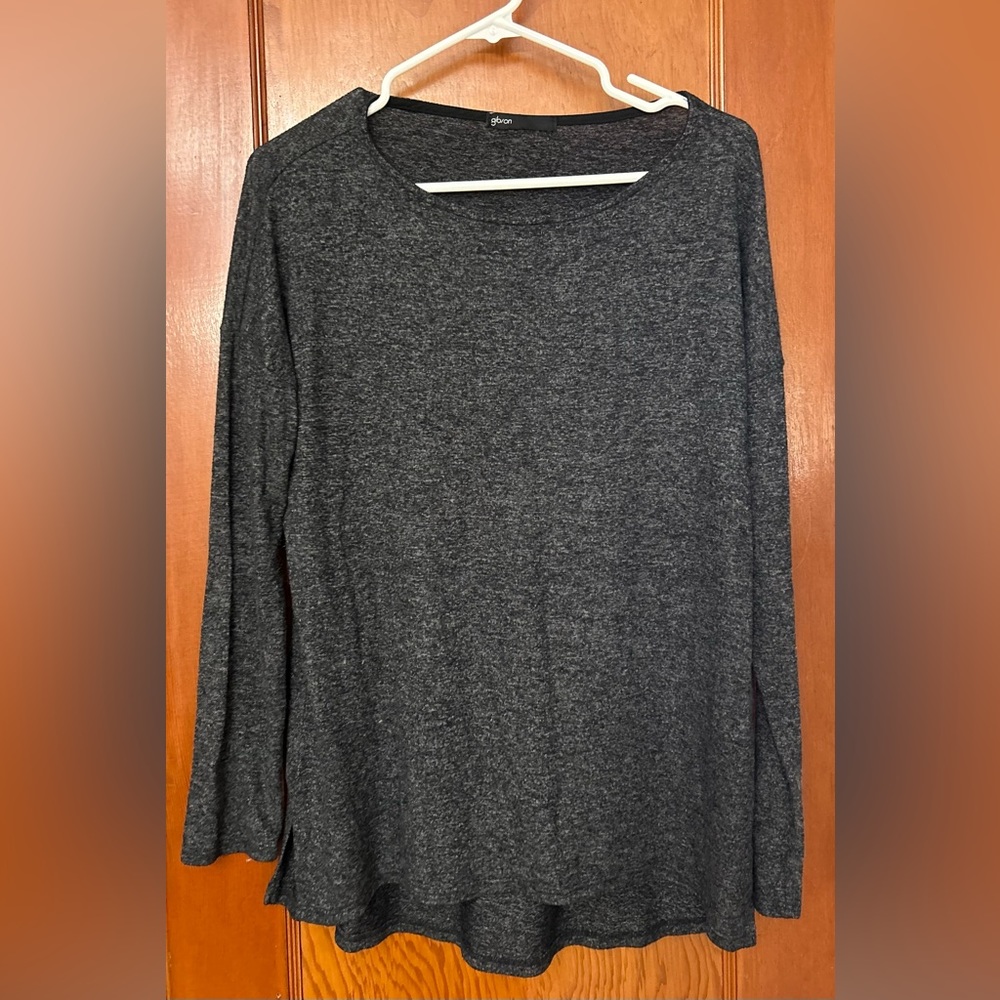 Gibson grey light weight sweater